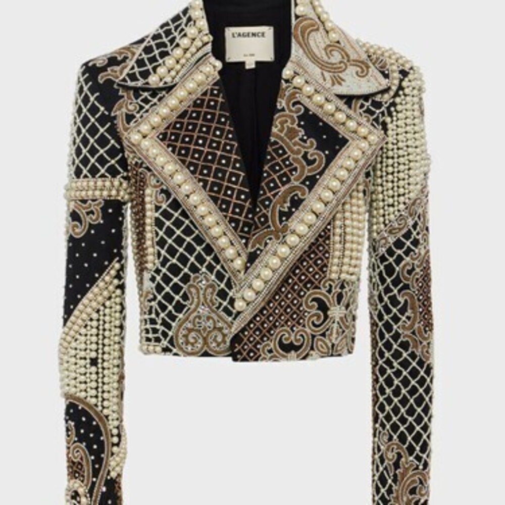 Kya Embellished Cropped Blazer